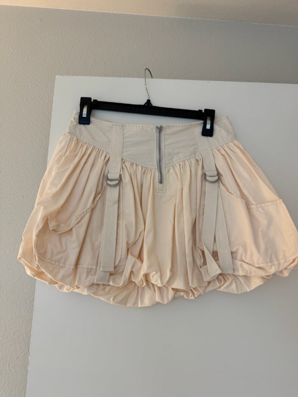 Urban Outfitters Cream Bubble Mini Skirt - Size S